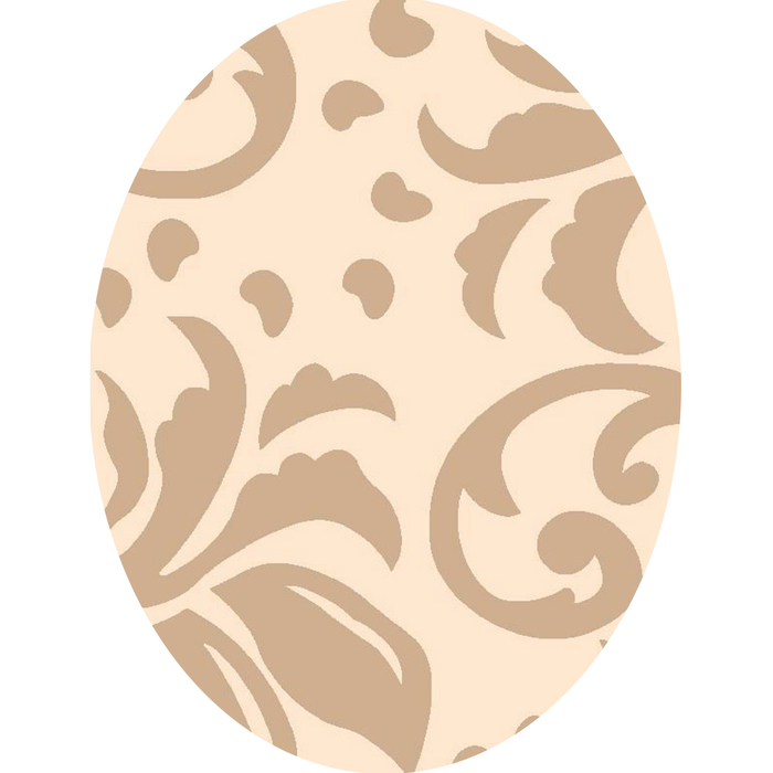 Ковёр FREEZE Carving 1900 Beige/brown 2.0*4.0 м, овал