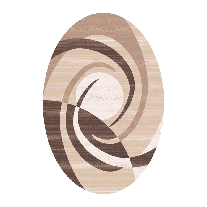 Ковёр Omega Carving  1378 BONE/BEİGE 1.0*2.0 м, овал