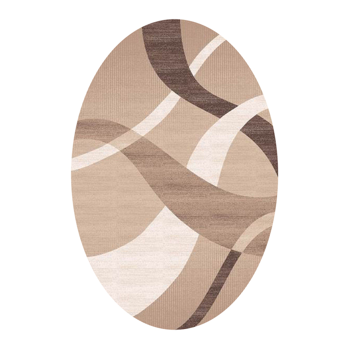 Ковёр Omega Carving  7690 BONE/BEİGE 0.8*1.5 м, овал