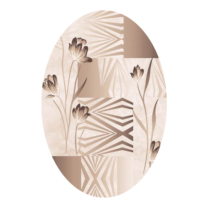 Ковёр Omega Carving  8398 BONE/BONE 3.0*5.0 м, овал