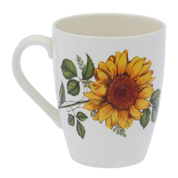 Кружка 400 мл "Прованс" подсолнух, деколь