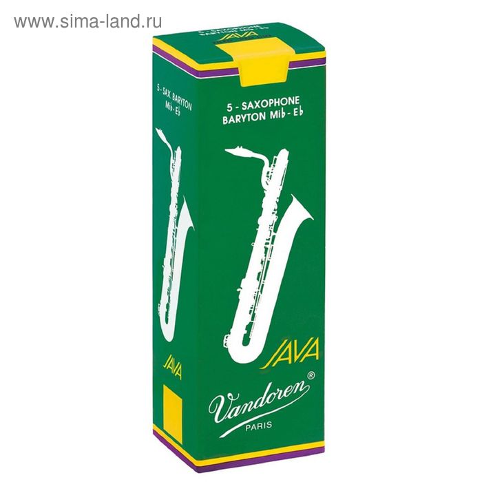 

Трости для саксофона Баритон Vandoren SR343 JAVA №3 (5шт)