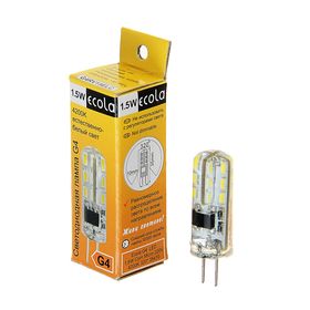 Лампа светодиодная Ecola Corn Micro, 1.5 Вт, G4, 4200 K, 320°, 35х10 мм