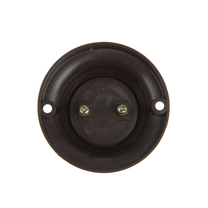 Патрон Ecola, Е27, 60 х 46 мм, цвет коричневый