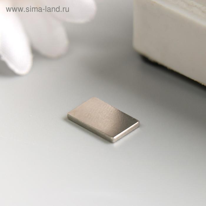 Магнит технический серебристый прямоугольный 10х1,5х6 мм