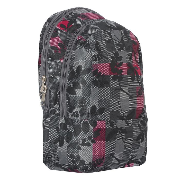 Рюкзак молодёжный на молнии, 1 отдел, наружный карман, цвет серый