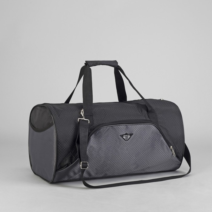 Сумка спортивная СС-02, 46*22*23, серая