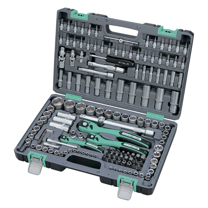 Набор инструмента STELS, 1/4", 3/8", 1/2", Cr-V, S2, усиленный кейс, 151 шт