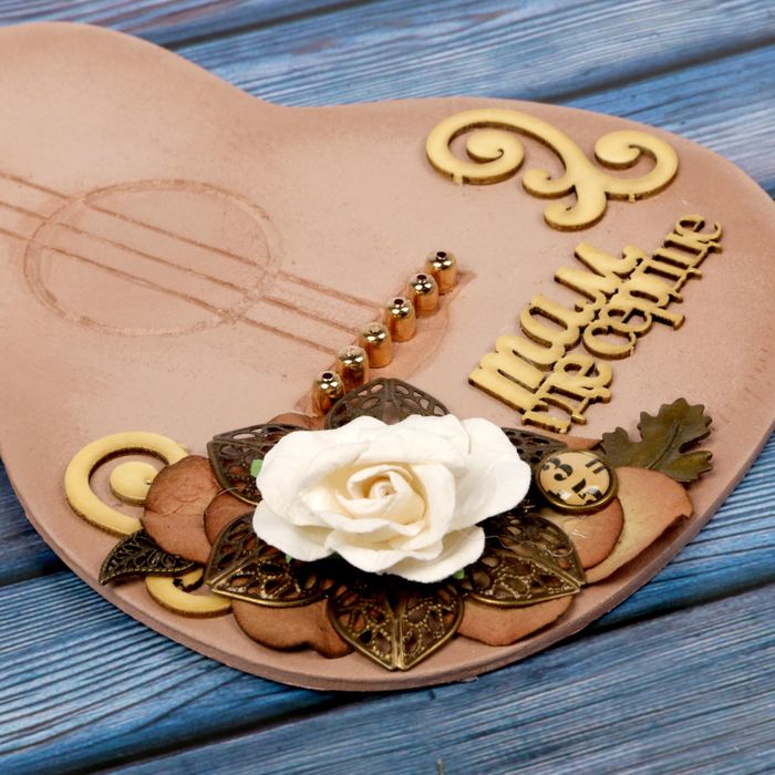 Досочка для творчества деревянная "Гитара"