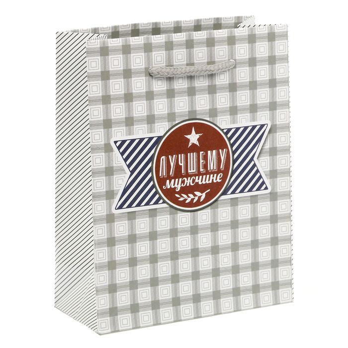 Пакет ламинированный вертикальный «Стильному мужчине», S 11 × 14 × 5,5 см