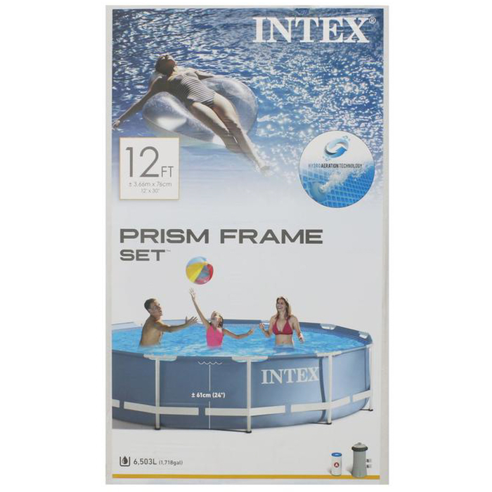 Бассейн каркасный Prism Frame Set, 366х76 см, фильтр-насос 28712NP INTEX