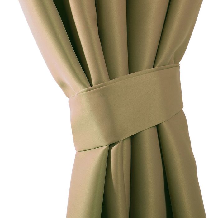 Штора портьерная "Этель" ширина 200 см, высота 250 см, цвет оливковый