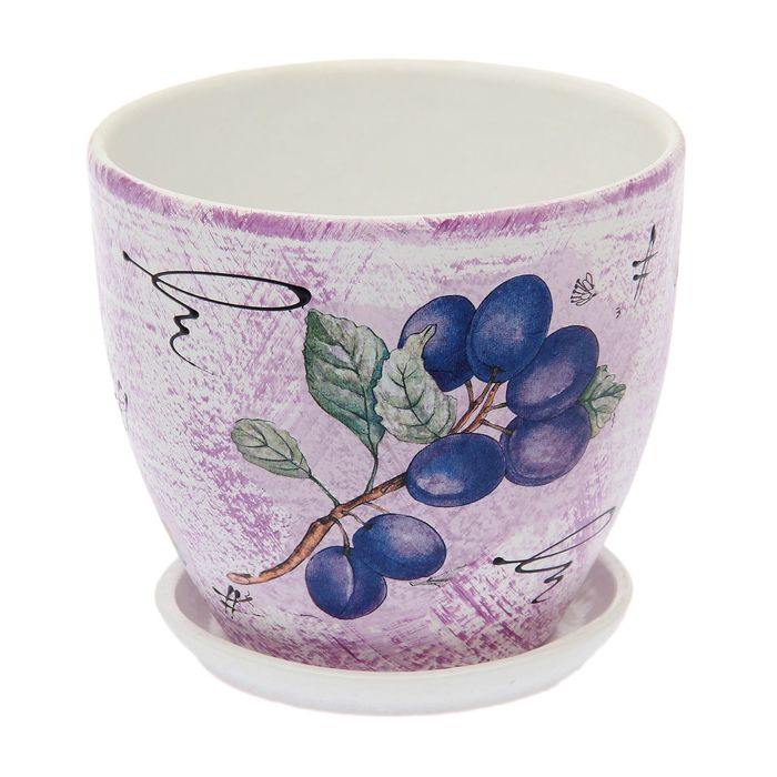 Горшок цветочный "Слива" №4 2,6л