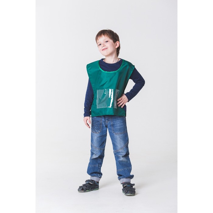 Карнавальный жилет с прозрачный карманом, 38-47 см цвета МИКС