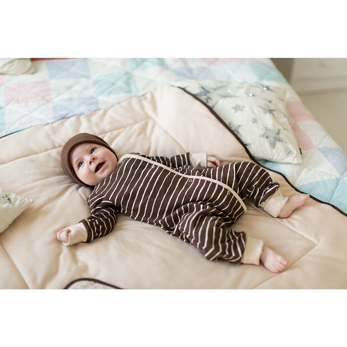 Пижама на кнопках детская "Шоколад", рост 80 см, цвет шоколад ПНК-ШКЛ_М