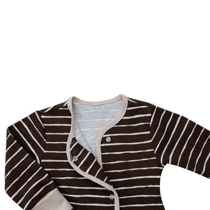 Пижама на кнопках детская "Шоколад", рост 80 см, цвет шоколад ПНК-ШКЛ_М