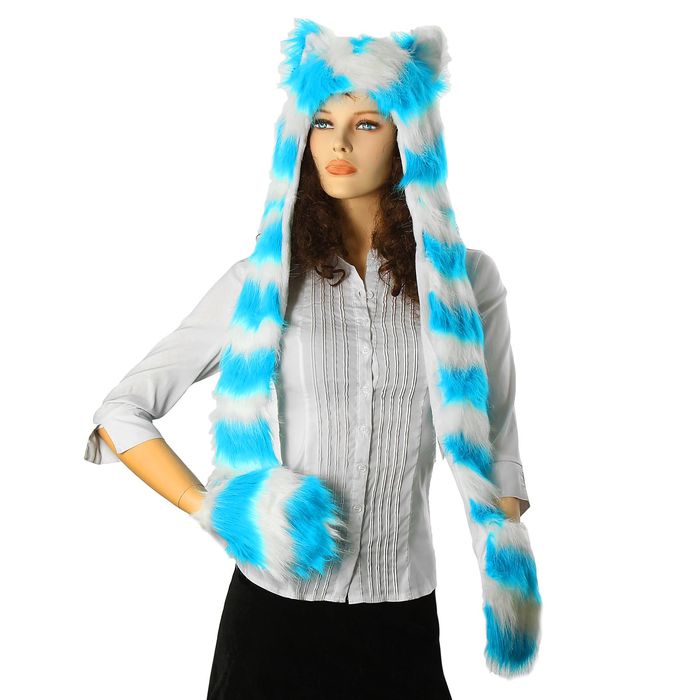 карнавал шапка голубая ласка