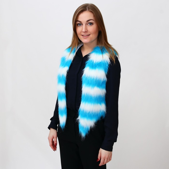 Карнавальный жилет "Голубая ласка", р-р 44-46