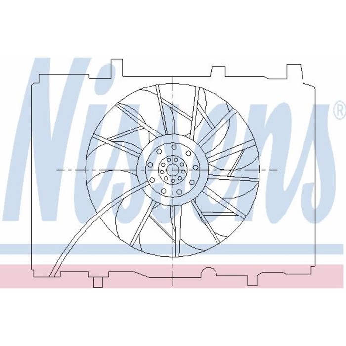 Вентилятор двигателя  NISSENS 85489