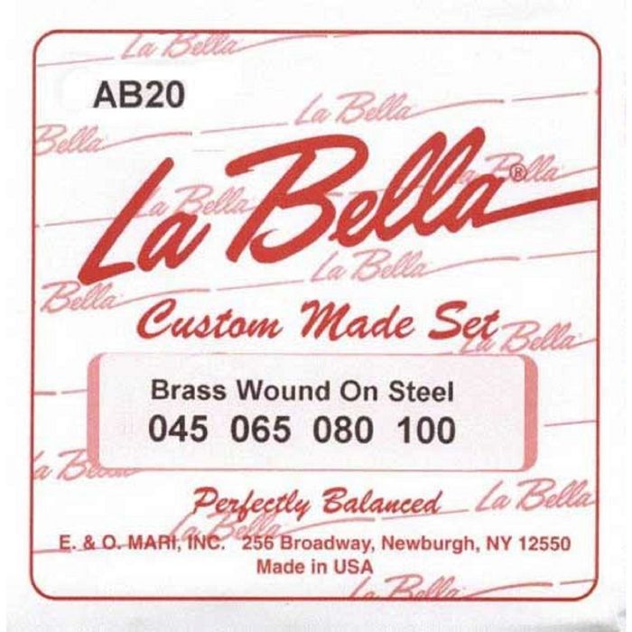 Комплект струн для акустической бас-гитары La Bella AB-20 Light