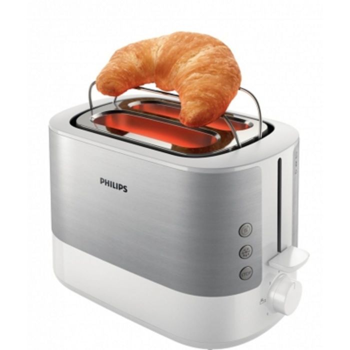 Тостер Philips HD 2637/00, 1050 Вт, 2 тоста, 7 режимов, подставка для подогрева булочек