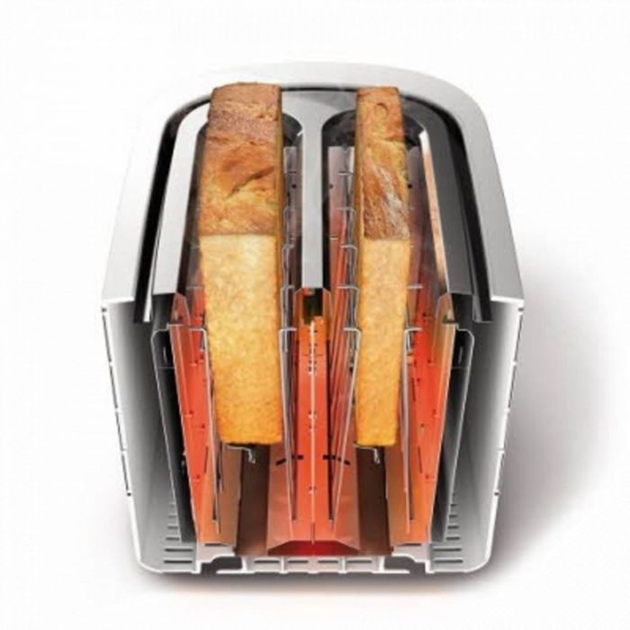 Тостер Philips HD 2637/00, 1050 Вт, 2 тоста, 7 режимов, подставка для подогрева булочек