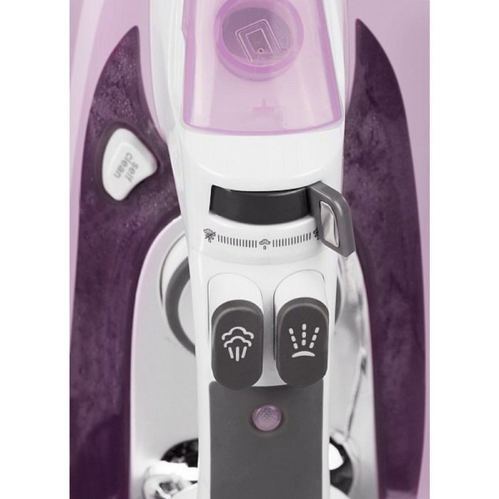 Утюг Redmond RI-D235, 2200 Вт, паровой удар, вертикальное отпаривание, розовый