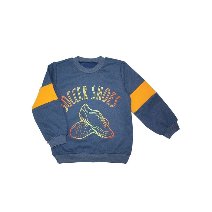 Джемпер для мальчика, рост 98 см, цвет индиго меланж 20716