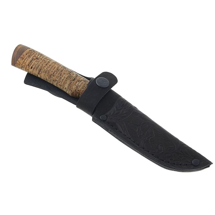 Нож нескладной "Поплавок", г. Павлово, рукоять-пробка, 65Х13