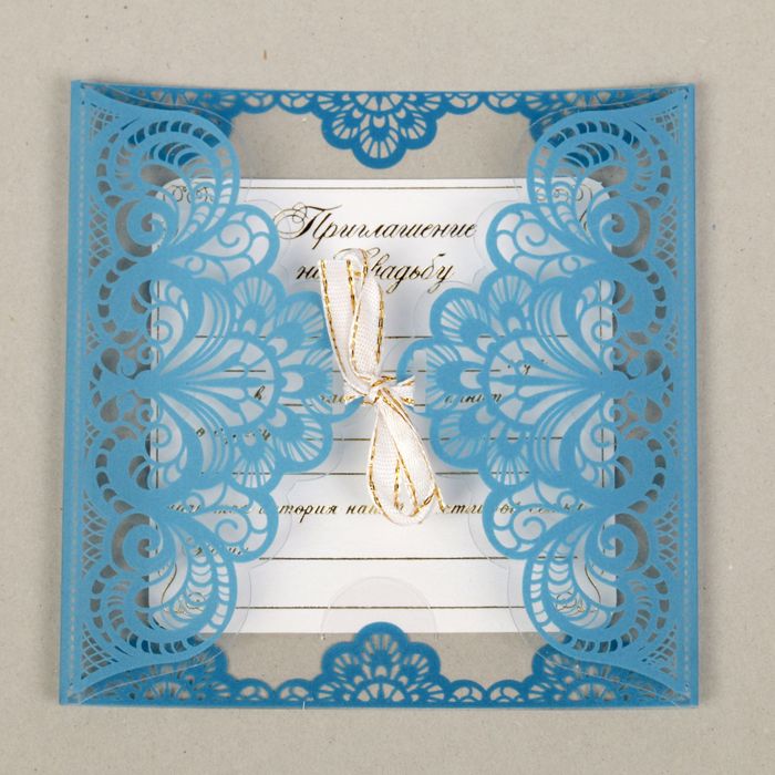 Свадебное приглашение "Два сердца - одна любовь"