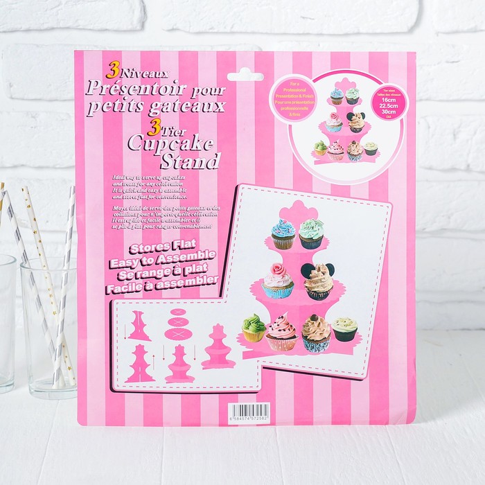Подставка для пирожных трехъярусная "Сладость"
