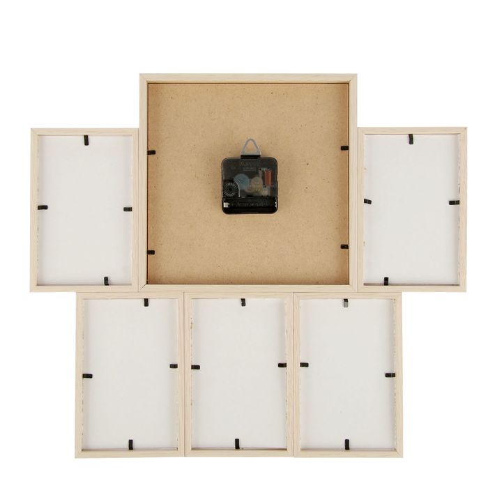 Фоторамка на 5 фото 10х15 с часами "Сладости"