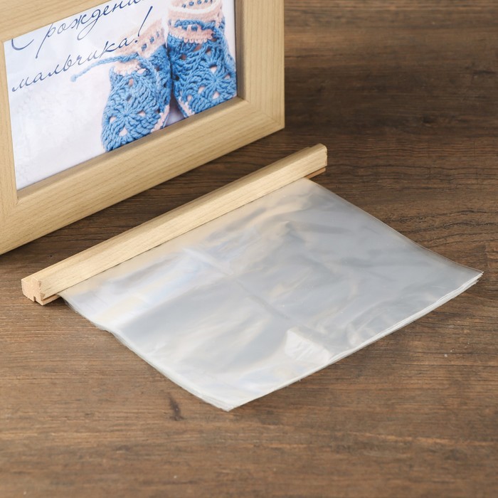 Фотобокс "С рождением мальчика" с пинетками для фото 13х18 см 96 шт.