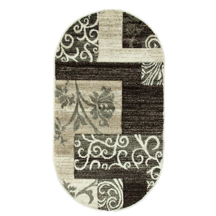 Ковёр Rio Carving 141 CACOA/CREAM 3.0*4.0 м, овал