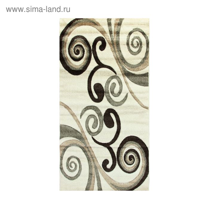 Ковёр прямоугольный Rio Carving 238, 100 х 200 cм, цвет cream ковёр прямоугольный elegance 3092 cream 100 х 200 см