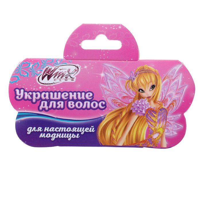 Ободок с бантом "Ты лучше всех", Феи Винкс: Стелла, 11 х 3,5 см