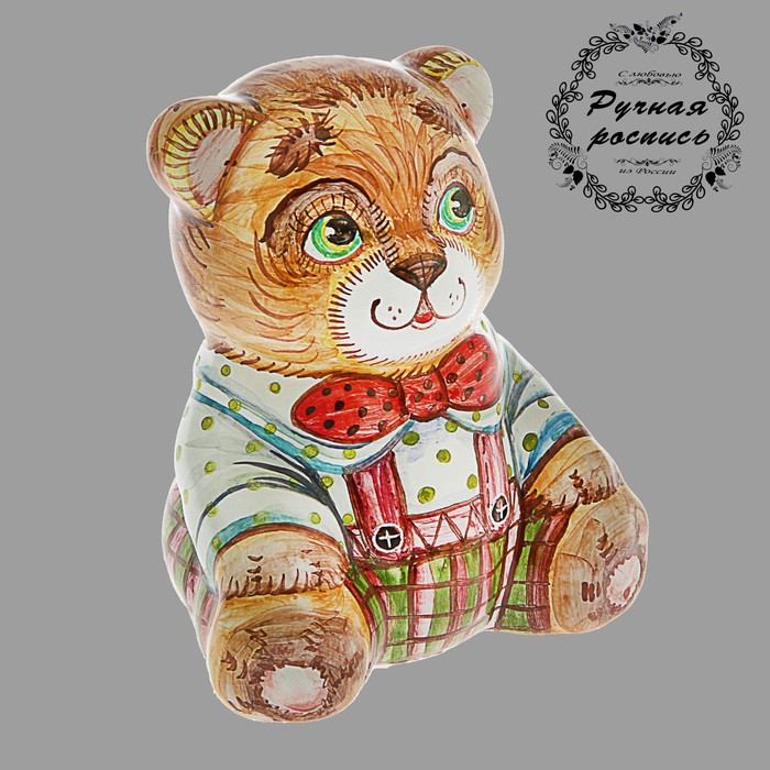 Сувенир "Медведь", майолика