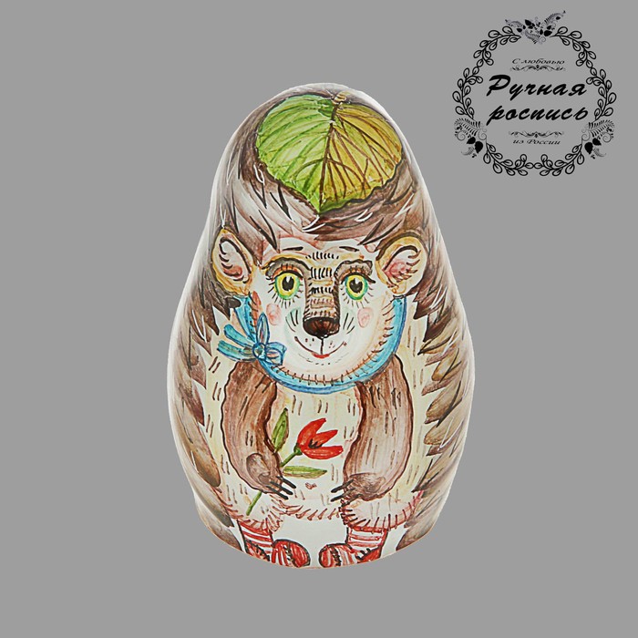 Сувенир "Ежик", майолика