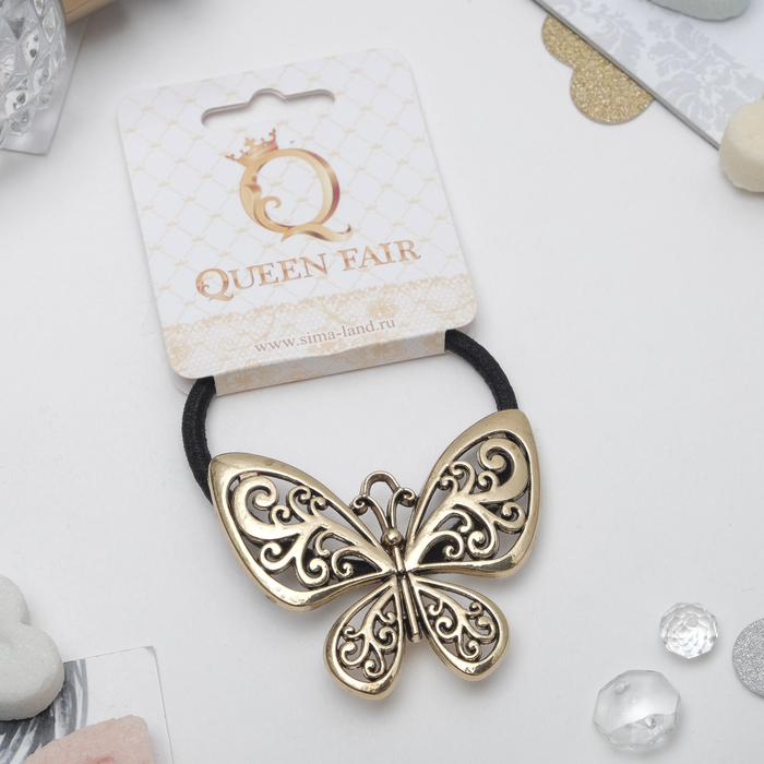 Резинка для волос "Либерти" 5,5 см, бабочка