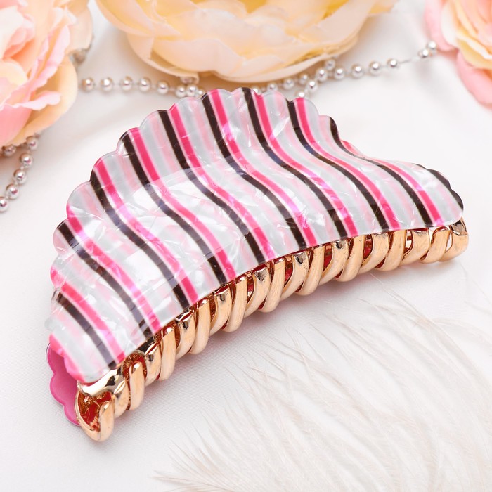 Краб для волос "Галерея" перелив, полосы