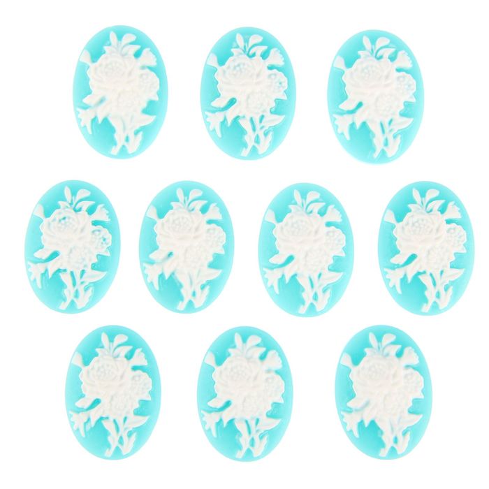 Набор декора для творчества камеи "Роза", 10 шт.