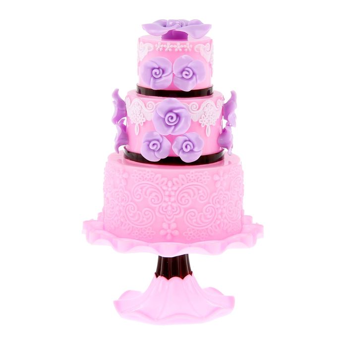 Сувенир музыкальный пластик механика "Торт" МИКС 21х13х13 см