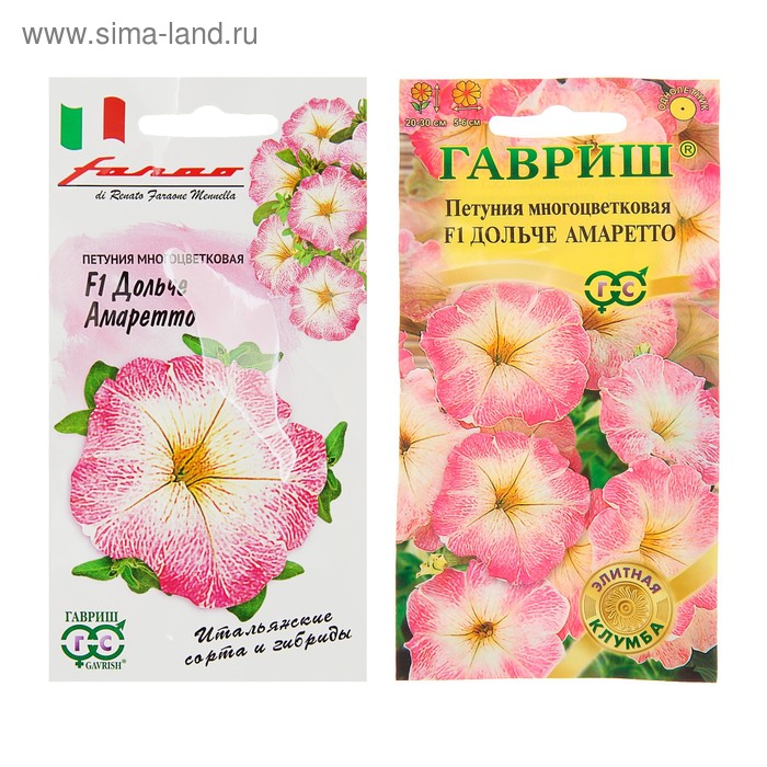 

Семена цветов Петуния "Дольче Амаретто" F1, многоцветковая, О, гранулы, пробирка, 7 шт