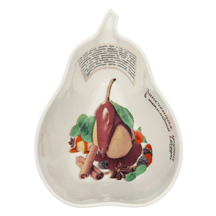 Форма для запекания 14,7х11х6 см "Груша в шоколадной глазури"