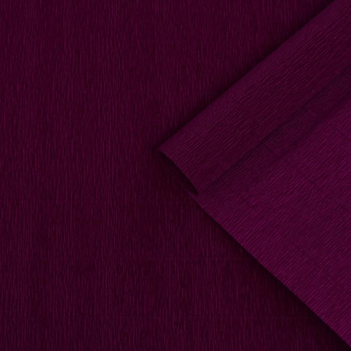 Бумага гофрированная, 988 тёмно-фиолетовая, 50 см х 2,5 м