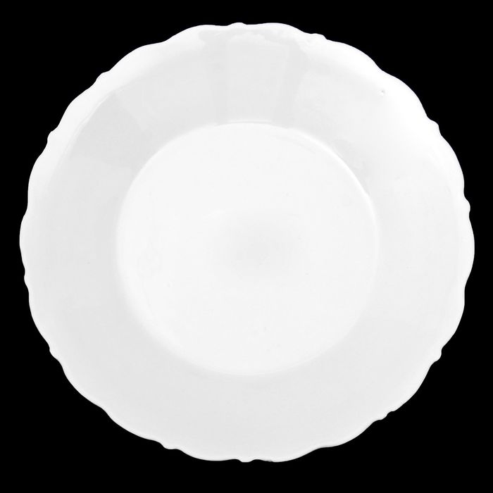 Тарелка 16 см «Классика», цвет белый