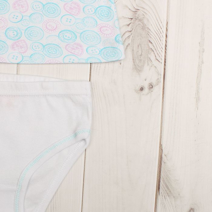 Комплект для девочки (майка, трусы), рост 146 см (76), цвет белый