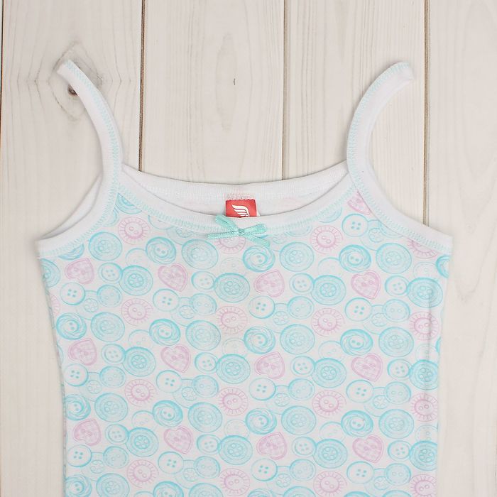 Комплект для девочки (майка, трусы), рост 152-158 см (80), цвет белый