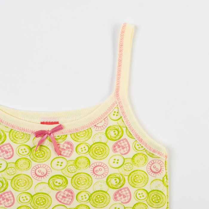 Комплект для девочки (майка, трусы), рост 152-158 см (80), цвет жёлтый