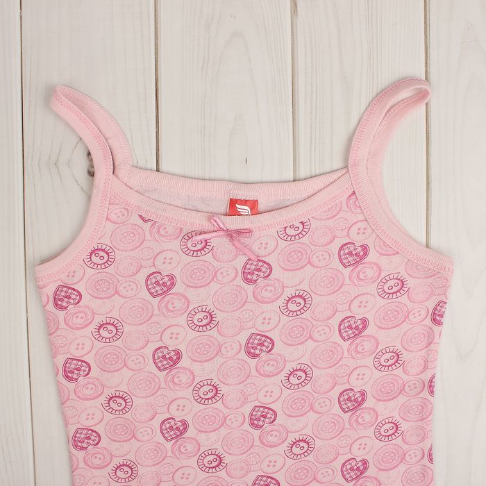 Комплект для девочки (майка, трусы), рост 146 см (76), цвет розовый